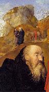 Hugo van der Goes Sts Anthony and Thomas with Tommaso Portinari France oil painting artist